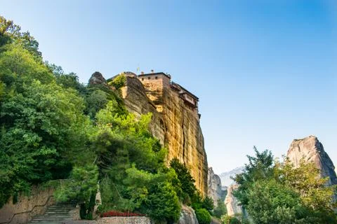 Monastery Meteora Greece Stock Photos