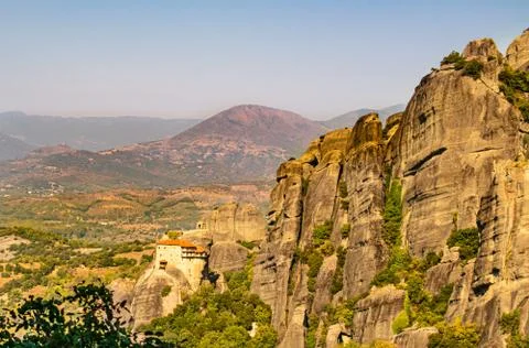 Monastery Meteora Greece Stock Photos