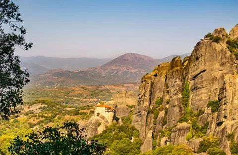 Monastery Meteora Greece Stock Photos