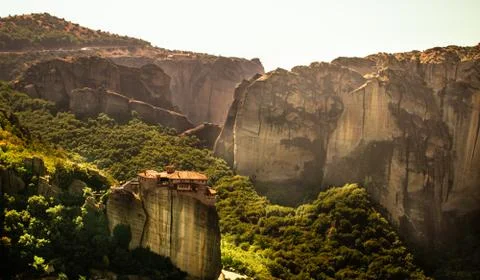 Monastery Meteora Greece Stock Photos