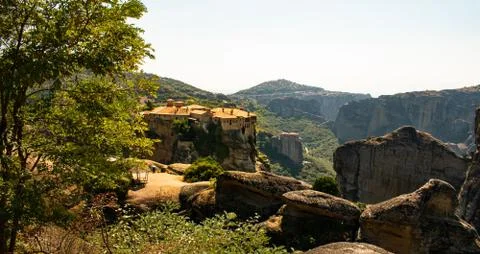 Monastery Meteora Greece Stock Photos