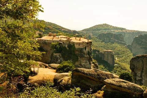 Monastery Meteora Greece Stock Photos