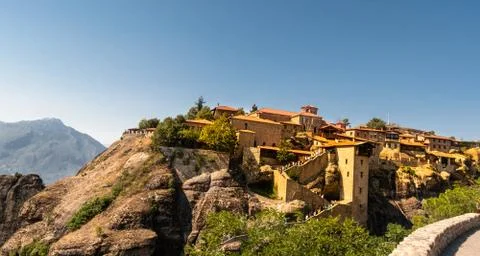 Monastery Meteora Greece Stock Photos