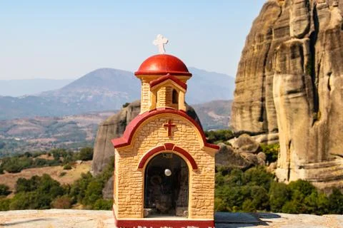 Monastery Meteora Greece Stock Photos