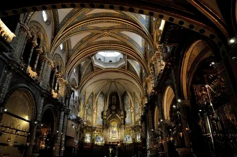 Monastery montserrat Stock Photos