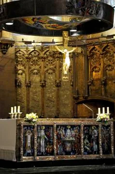 Monastery montserrat Stock Photos