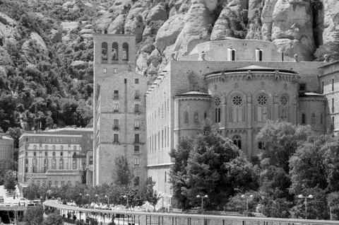 Monastery of montserrat Stock Photos