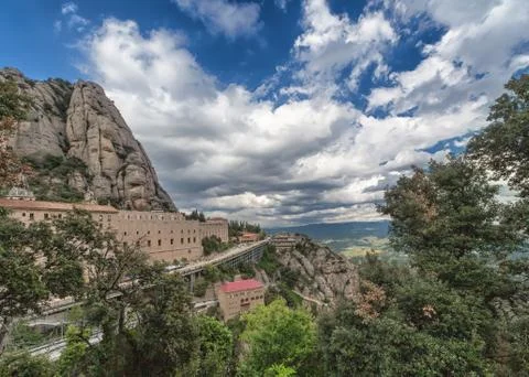 Monastery Montserrat Stock Photos