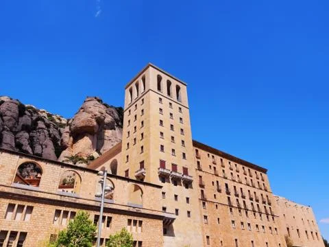 Monastery in montserrat, spain Stock Photos