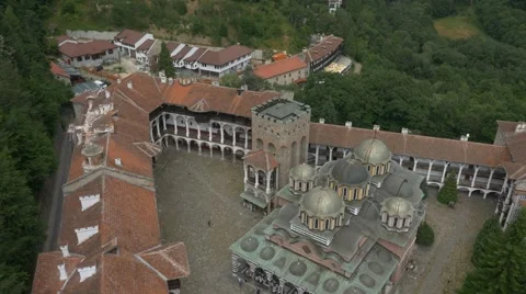 Monastery in the mountain Vídeos de archivo 52626208