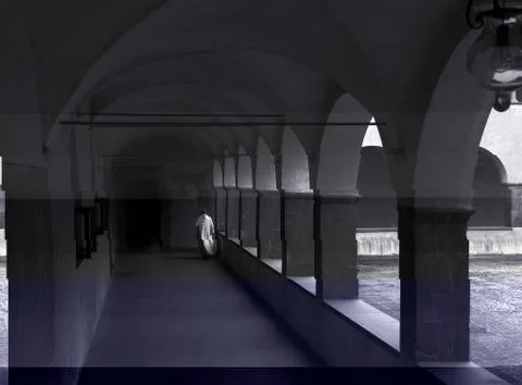 Monastery peacefulness 스톡 사진