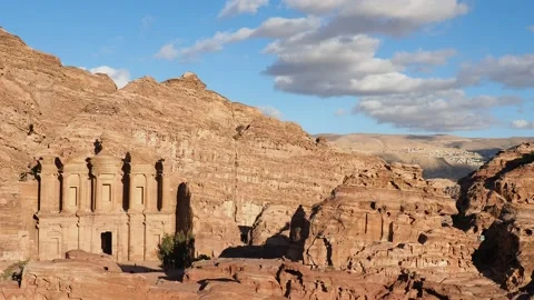 The Monastery in Petra, Jordan Stock Footage 101861250
