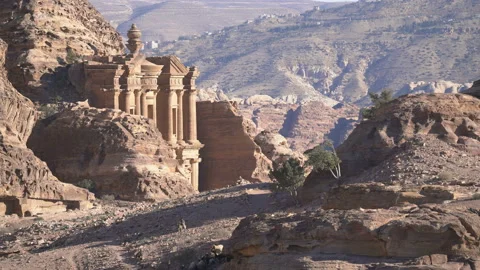Monastery, Petra, Jordan Stock Footage 151593598