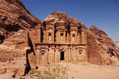 The Monastery of Petra Stock Photos
