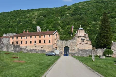 Monastery of the ravanica in serbia Stock Photos
