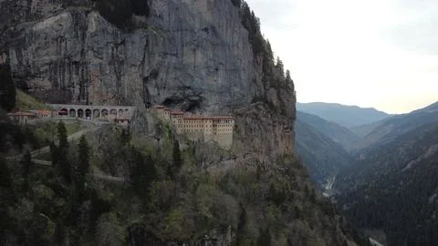 Monastery in the rock in Turkey Stock Photos