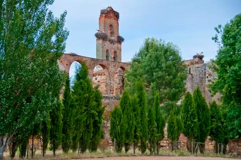 Monastery in ruins Stock Photos