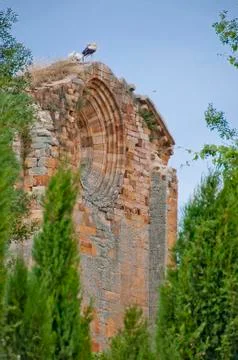 Monastery in ruins Stock Photos