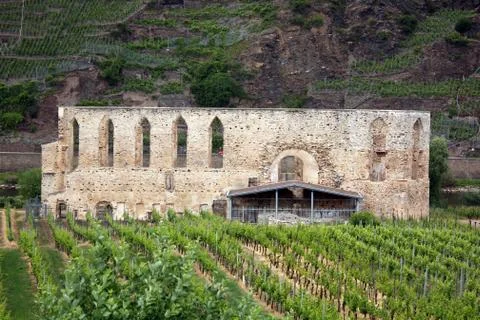 Monastery Ruins Stuben Stock Photos