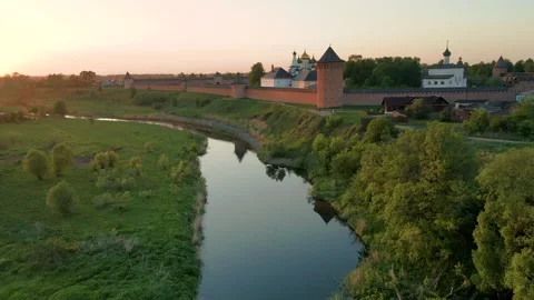 Monastery of Saint Euthymius in Suzdal, Russia. Stock Footage 155229575