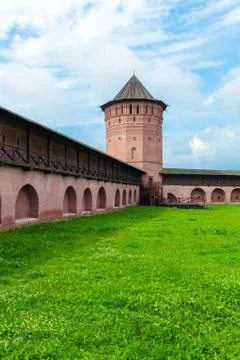 Monastery of Saint Euthymius Wall, Suzdal Stock Photos