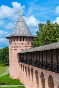 Monastery of Saint Euthymius Wall, Suzdal Stock Photos