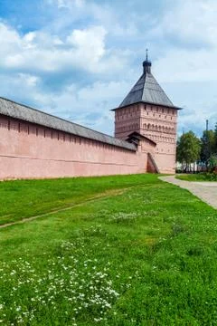 Monastery of Saint Euthymius Wall, Suzdal Stock Photos