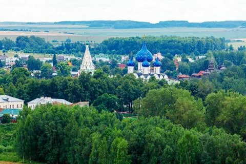 Monastery of Saint Euthymius Wall, UNESCO World Heritage Site, Suzdal Stock Photos