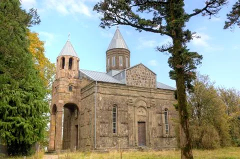 Monastery of Sameba-Jikheti, Georgia Stock Photos