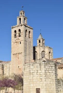 Monastery of San Cugat Foto stock