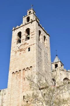 Monastery of San Cugat Stock Photos