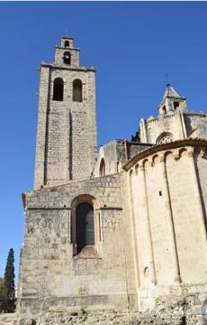 Monastery of San Cugat Stock Photos
