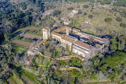 Monastery of San Jeronimo de la Murtra, in Badalona province Barcelona Spain. 写真素材