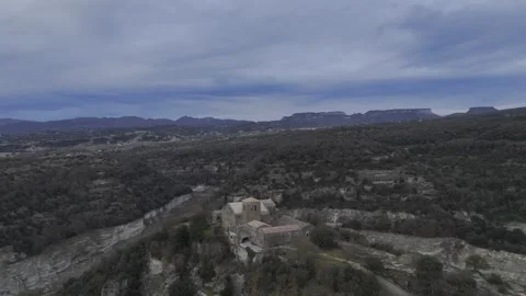 Monastery of Sant Pere de Casserres Stock Footage 300888643
