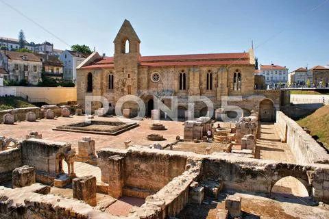 Monastery of santa clara velha Stock Photos