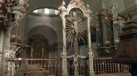 Monastery of São Miguel de Refojos de Basto, Braga, Portugal. Vídeo Stock 63163933