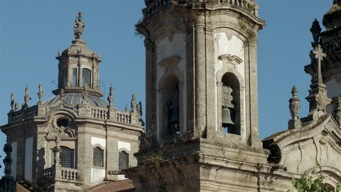 Monastery of São Miguel de Refojos de Basto, Braga, Portugal. Stock Footage 87322570