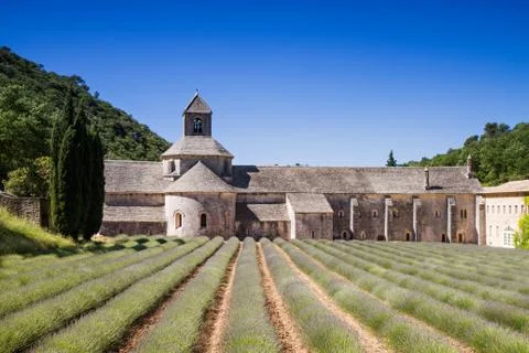 Monastery of senanque Stock Photos