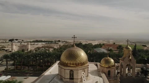 Monastery Of St. Gerasimos Of Jordan Vídeo Stock 347812261