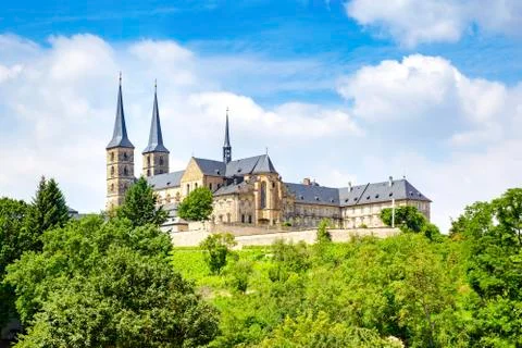 Monastery St. Michael in Bamberg Stock Photos