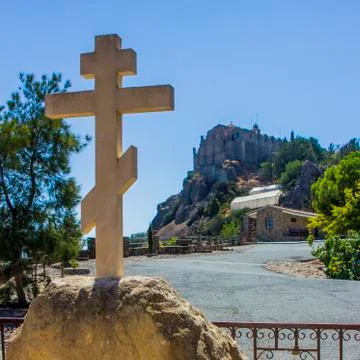 Monastery of Stavrovouni Stock Photos