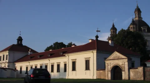 Monastery. Sunset Stock Footage 26320689
