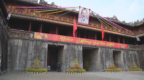 Monastery temple in Ho Chi Minh City, North Vietnam Stock Footage 52964494