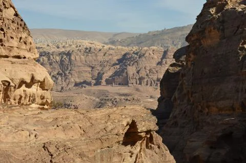 Monastery trail, petra 스톡 사진