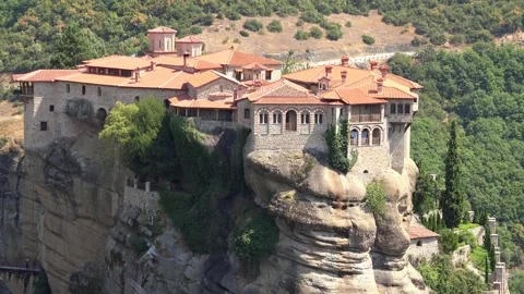 Monastery of Varlaam, Meteora Greece Video stock 298864903