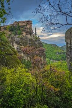 The Monastery of Varlaam Stock Photos