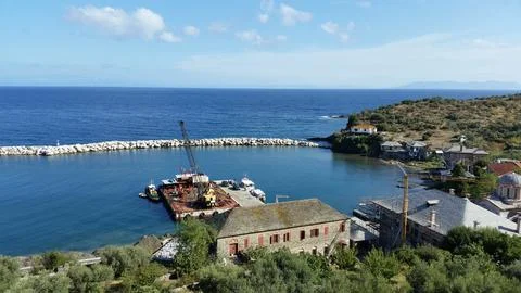 The Monastery of Vatopedi is a monastery built on Mount Athos Stock-Fotos