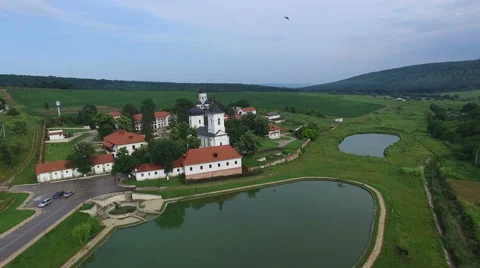 Monastery Of Village Capriana Stock Footage 64810109