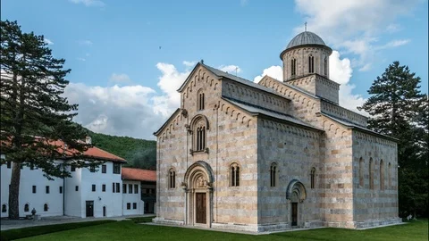 Monastery Visoki Decani 4 K Stock Footage 108720723