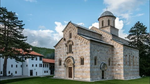 Monastery Visoki Decani 4 K 25 Stock Footage 108720865
